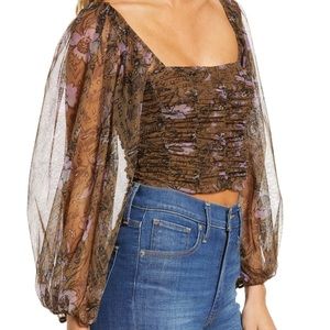 Free people lilia top olive